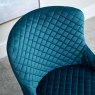 Woods Carlton Dining Chair - Teal Velvet (Set of 2)