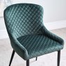 Woods Carlton Dark Green Velvet Dining Chair (Set of 2)