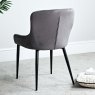 Woods Carlton Dark Grey Velvet Dining Chair (Set of 2)