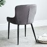 Woods Carlton Dining Chair - Dark Grey Velvet (Set of 2)