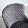 Woods Carlton Dining Chair - Dark Grey Velvet (Set of 2)
