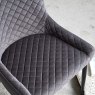 Woods Carlton Dining Chair - Dark Grey Velvet (Set of 2)