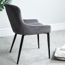 Woods Carlton Dining Chair - Dark Grey Velvet (Set of 2)