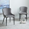 Woods Carlton Light Grey Velvet Dining Chair (Set of 2)