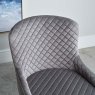 Woods Carlton Dining Chair - Light Grey Velvet (Set of 2)