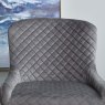 Woods Carlton Dining Chair - Light Grey Velvet (Set of 2)