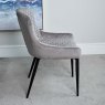 Woods Carlton Dining Chair - Light Grey Velvet (Set of 2)