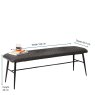 Woods Ripley Flat Bench - Grey
