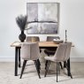 Woods Bromley 160cm Dining Table & 4 Chase Dining Chairs - Light Grey