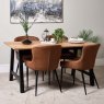 Woods Bromley 160cm Dining Table & 4 Carlton Dining Chairs - Tan