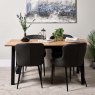 Woods Bromley 160cm Dining Table & 4 Carlton Dining Chairs - Grey