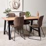 Woods Bromley 160cm Dining Table & 4 Callum Dining Chairs - Dark Brown