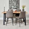 Woods Bromley 160cm Dining Table & 4 Ripley Dining Chairs - Truffle