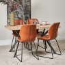 Woods Kamala 140cm Dining Table & 4 Callum Dining Chairs - Light Brown