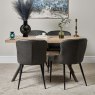 Woods Kamala 140cm Dining Table & 4 Carlton Dining Chairs - Grey