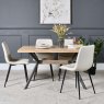 Woods Kamala 140cm Dining Table & 4 Ripley Dining Chairs - Chalk