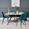 Woods Kamala 140cm Dining Table & 4 Ripley Dining Chairs - Teal