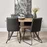 Woods Kamala 140cm Dining Table & 4 York Dining Chairs - Grey