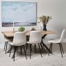Woods Kamala 180cm Dining Table & 6 Ripley Dining Chairs - Chalk