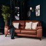 Woods Vegas 3 Seater Sofa - Tan Leather