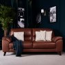 Clearance Vegas 3 Seater Sofa - Tan Leather