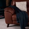 Woods Vegas 3 Seater Sofa - Tan Leather