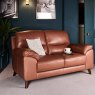 Woods Vegas 2 Seater Sofa - Tan Leather