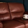 Woods Vegas 2 Seater Sofa - Tan Leather