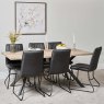 Kamala 180cm Dining Table & 6 York Dining Chairs - Grey