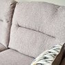 Woods Cassidy 2 Seater Fabric Sofa - Dorset Silver with Oak Feet