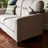 Woods Cassidy 2 Seater Fabric Sofa - Dorset Silver with Oak Feet