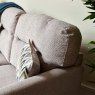 Woods Cassidy 2 Seater Fabric Sofa - Dorset Silver with Oak Feet