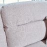 Woods Cassidy 3 Seater Fabric Sofa - Dorset Silver with Oak Feet