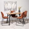 Woods Lutina 120cm Dining Table & 4 Callum Dining Chairs - Light Brown