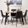Woods Lutina 120cm Dining Table & 4 Ripley Dining Chairs - Grey