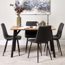 Lutina 120cm Dining Table & 4 Ripley Dining Chairs - Grey