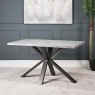 Woods Industrial Dining Table 135cm - Faux Concrete