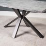 Woods Industrial Dining Table 135cm - Faux Concrete