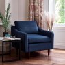 Hugo Armchair In A Box in Placido Indigo
