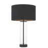 Woods Lessina Table Lamp Black With Black Shade