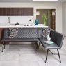 Woods Ripley Corner Bench Left  Hand Facing - Grey