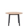 Woods Harrogate Round Dining Table in Meteor