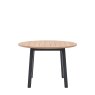 Woods Harrogate Round Dining Table in Meteor