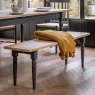 Woods Harrogate Dining Bench in Meteor