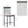 Woods Harrogate Bar Stool - Meteor (Set of 2)