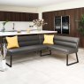 Woods Paulo Corner Bench - Anthracite (Left Hand Facing)