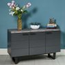 Clearance Industrial  Faux Concrete Large Sideboard