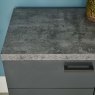 Woods Industrial  Faux Concrete Large Sideboard