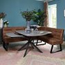 Woods Toscana Grey Motion Table with Industrial Corner Bench - Tan