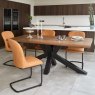 Soho 200cm Dining Table & 4 Firenza Dining Chairs - Tan